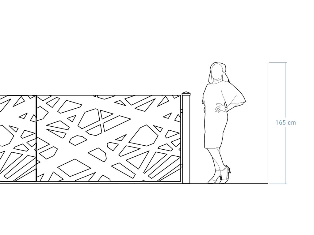 Brama dwuskrzydłowa Elisa 400×120 cm - obrazek 4