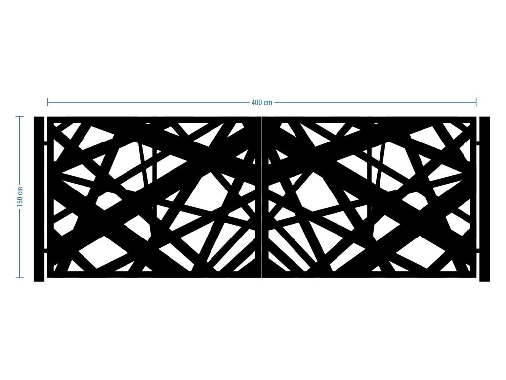 Brama dwuskrzydłowa Elisa 400×150 cm - obrazek 3
