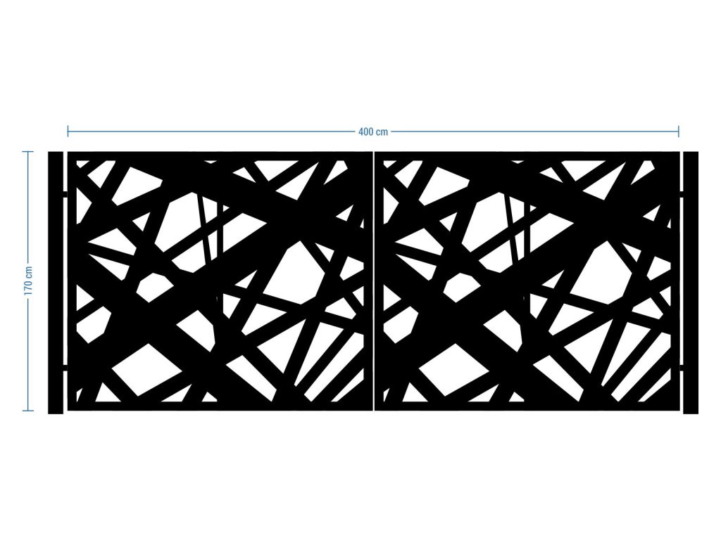 Brama dwuskrzydłowa Elisa 400×170 cm - obrazek 3
