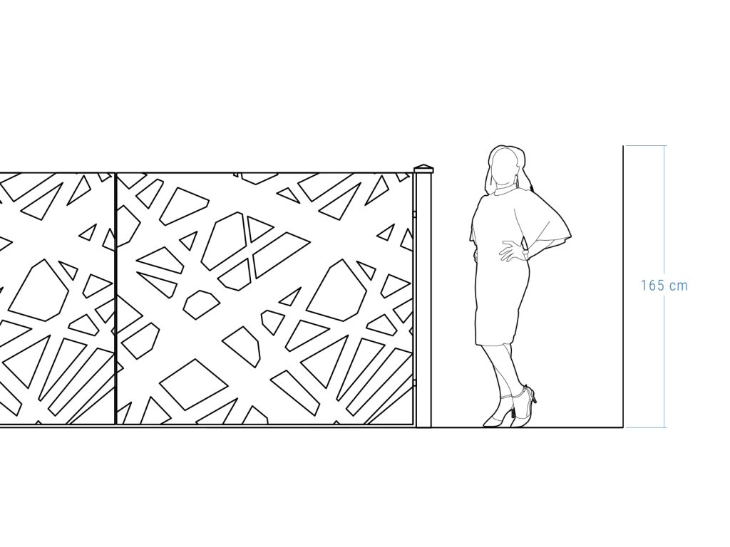 Brama dwuskrzydłowa Elisa 400×170 cm - obrazek 4