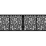 Brama dwuskrzydłowa Zana 400×120 cm