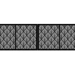 Brama dwuskrzydłowa Kenza 400×120 cm