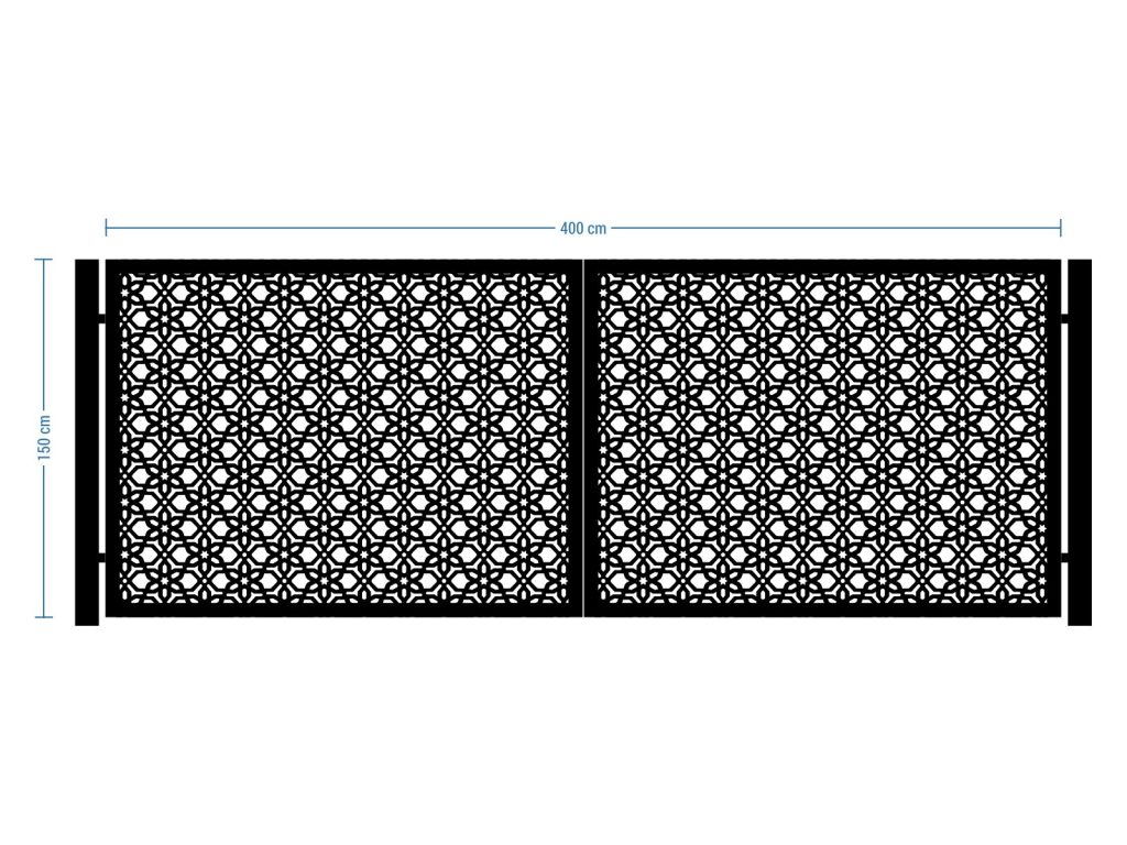 Brama dwuskrzydłowa Etta 400×150 cm - obrazek 2