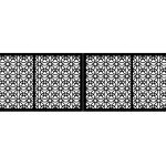 Brama dwuskrzydłowa Gianna 400×120 cm