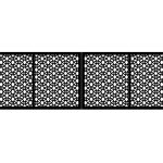 Brama dwuskrzydłowa Giulia 400×120 cm