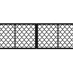 Brama dwuskrzydłowa Bianca 400×120 cm