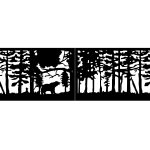 Brama dwuskrzydłowa Olivia 400×120 cm