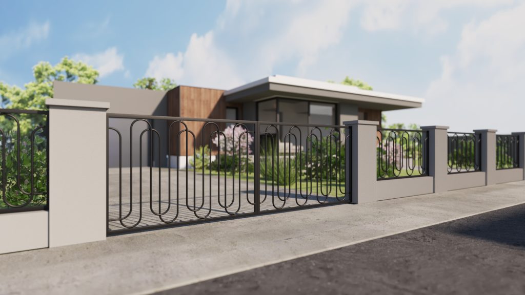 Brama dwuskrzydłowa Aria 400×135 cm - obrazek 2