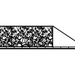 Brama przesuwna Camilla 600×150 cm