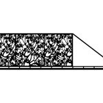 Brama przesuwna Camilla 600×170 cm