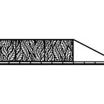 Brama przesuwna Alessia 400×120 cm