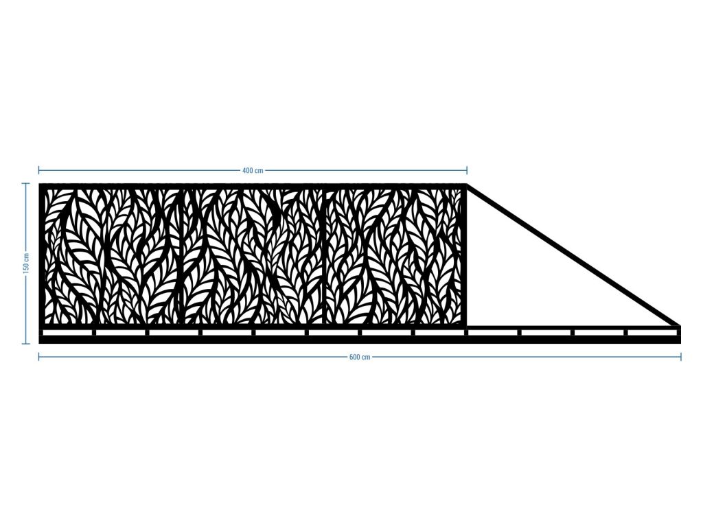 Brama przesuwna Alessia 600×150 cm - obrazek 2