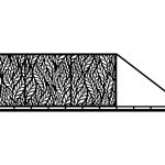 Brama przesuwna Alessia 600×170 cm