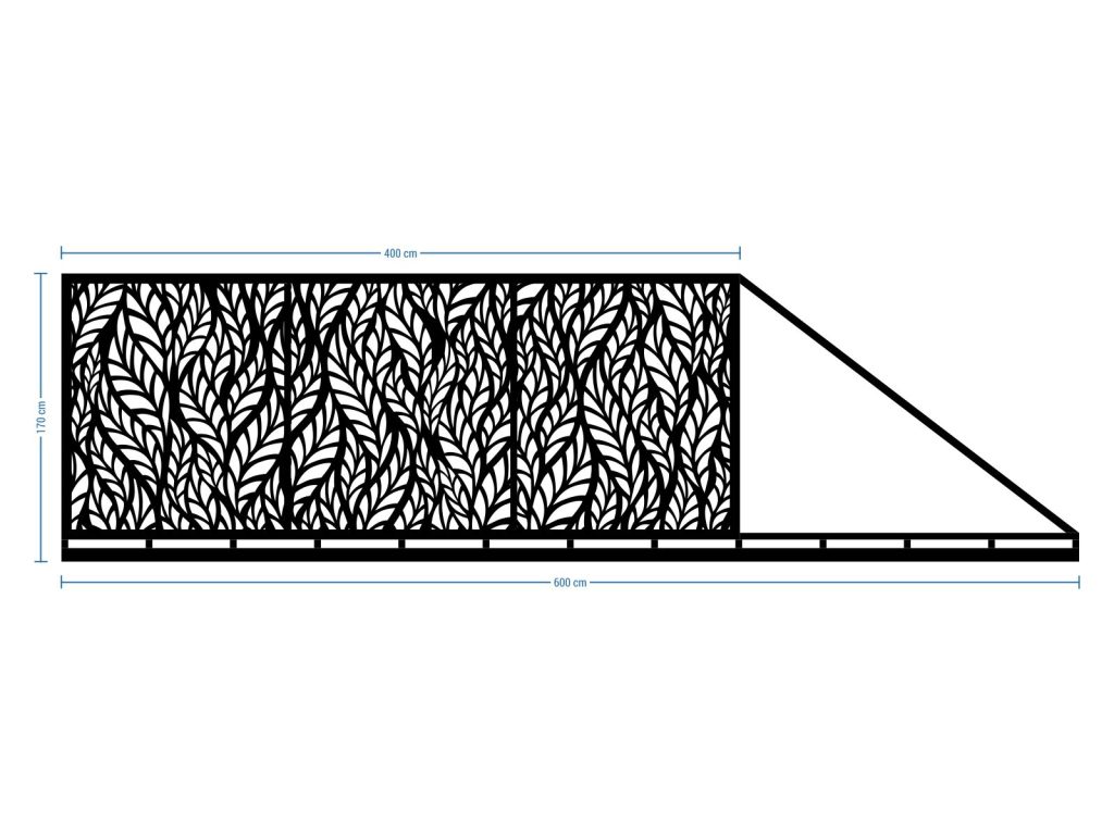 Brama przesuwna Alessia 600×170 cm - obrazek 2