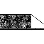 Brama przesuwna Viviana 600×170 cm