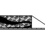 Brama przesuwna Luna 600×150 cm