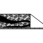 Brama przesuwna Luna 600×170 cm