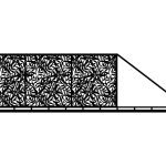 Brama przesuwna Zina 600×170 cm