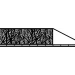 Brama przesuwna Margarita 400×120 cm