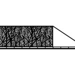 Brama przesuwna Margarita 600×150 cm