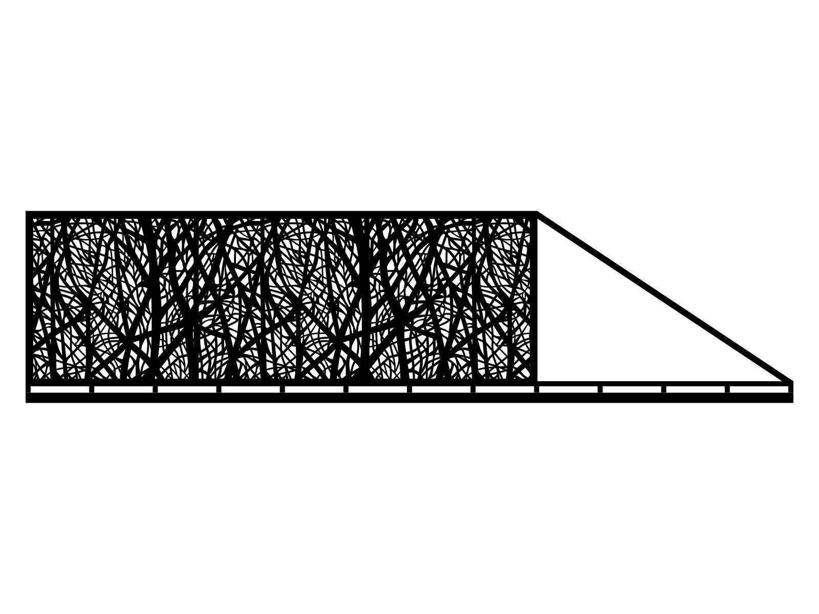 bpr000-bot13-150-cza Brama przesuwna Margarita 600×150 cm - obrazek 1