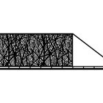 Brama przesuwna Margarita 600×170 cm