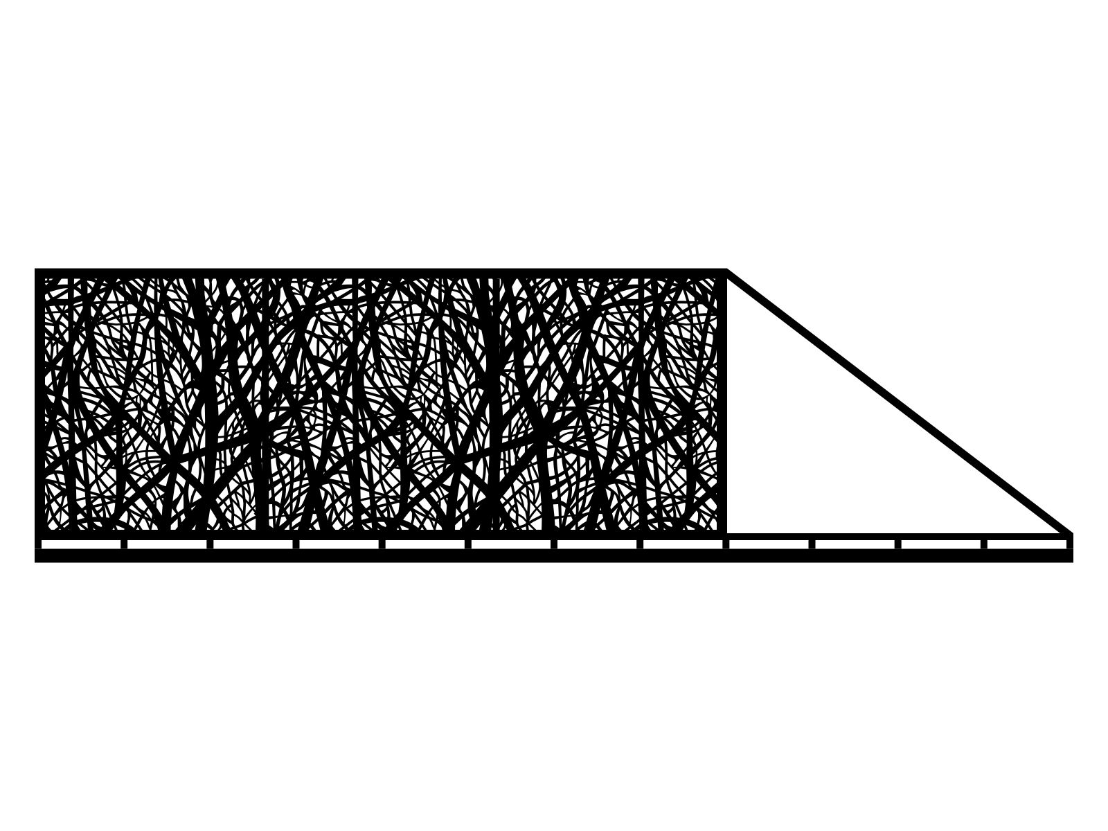 bpr000-bot13-170-cza Brama przesuwna Margarita 600×170 cm - obrazek 1