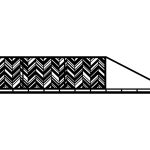 Brama przesuwna Mia 400×120 cm
