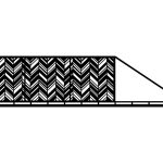 Brama przesuwna Mia 600×150 cm