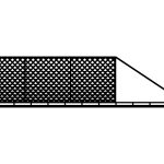 Brama przesuwna Dina 600×150 cm