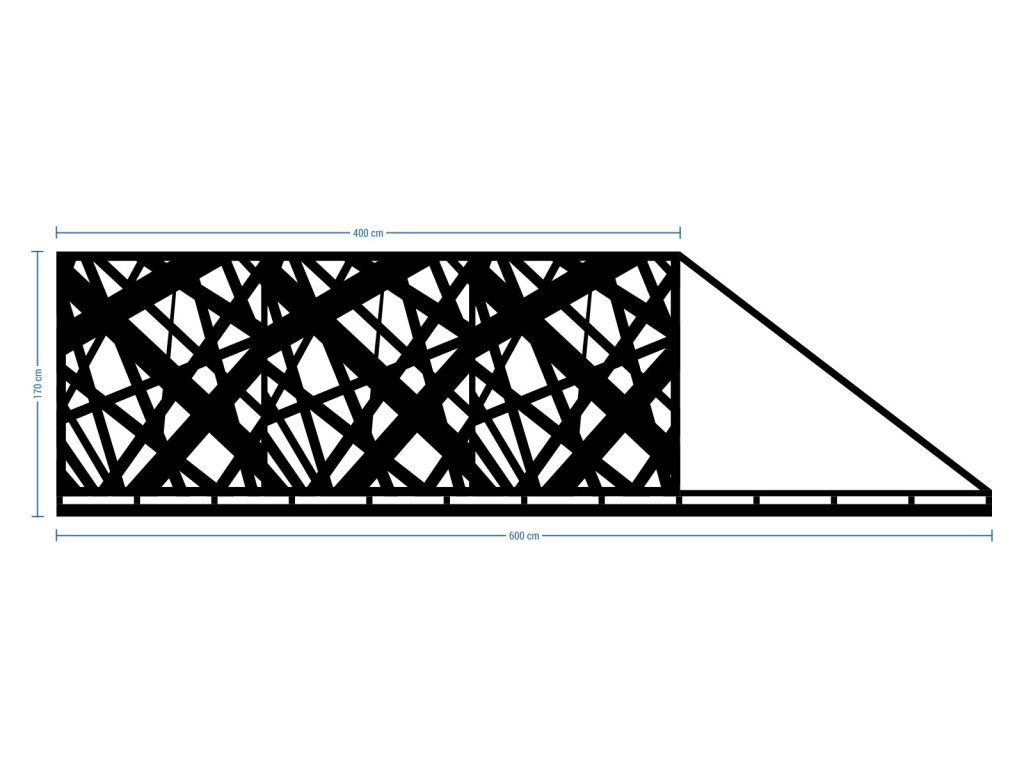 Brama przesuwna Elisa 600×170 cm - obrazek 3