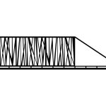 Brama przesuwna Andrea 600×150 cm