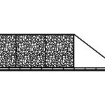 Brama przesuwna Zana 600×170 cm