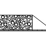 Brama przesuwna Felicia 600×150 cm