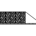 Brama przesuwna Cristina 600×170 cm