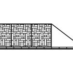 Brama przesuwna Claudia 600×170 cm