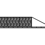 Brama przesuwna Luisa 400×120 cm