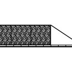 Brama przesuwna Luisa 600×150 cm