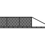 Brama przesuwna Kenza 400×120 cm