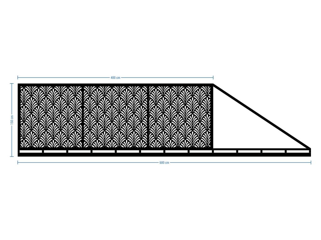 Brama przesuwna Kenza 600×150 cm - obrazek 2