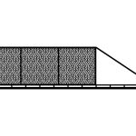 Brama przesuwna Loretta 600×150 cm