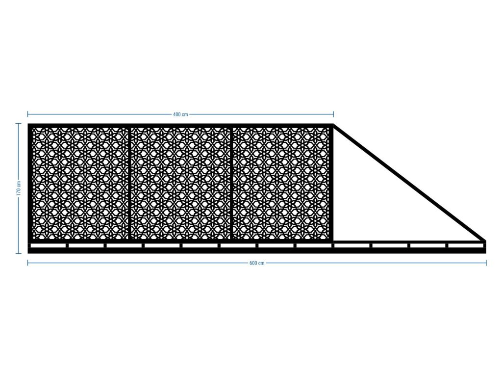 Brama przesuwna Etta 600×170 cm - obrazek 2