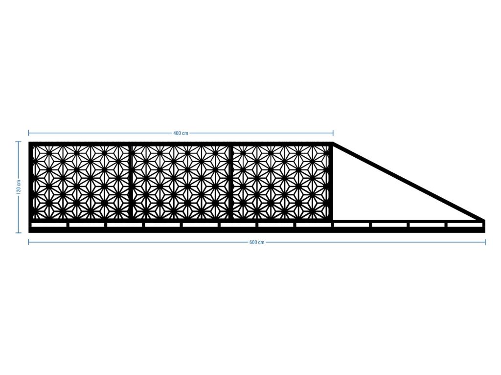 Brama przesuwna Perla 400×120 cm - obrazek 2