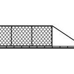 Brama przesuwna Bianca 600×150 cm