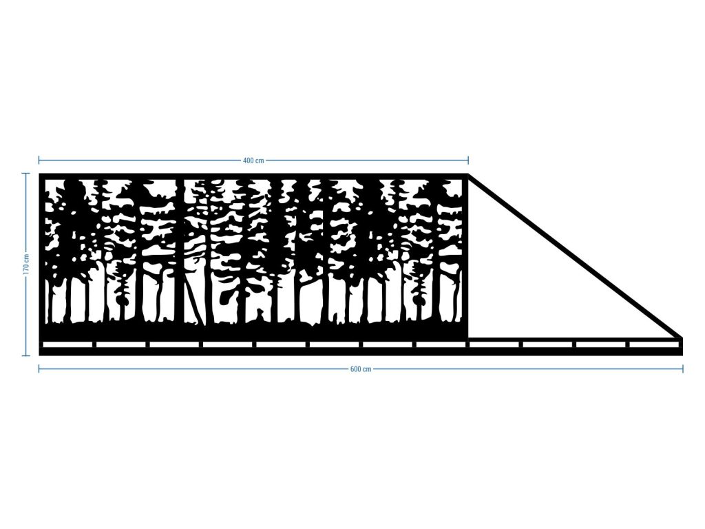 Brama przesuwna Veronica 600×170 cm - obrazek 2