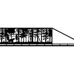 Brama przesuwna Olivia 400×120 cm