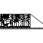 Brama przesuwna Olivia 600×170 cm