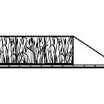 Brama przesuwna Diana 600×150 cm