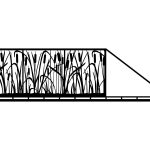 Brama przesuwna Diana 600×170 cm