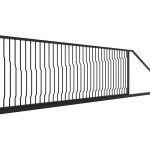 Brama przesuwna Marina 615×135 cm